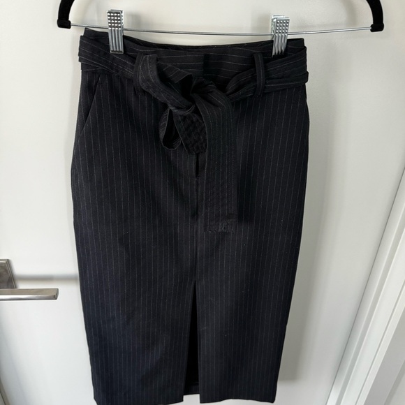 Navy Blue Pinstripe Skirt from Aritzia 00 - Picture 1 of 2